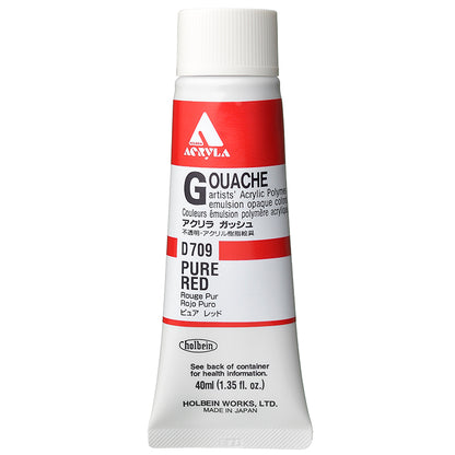 Holbein Acrylic Gouache 40ml Pure Red