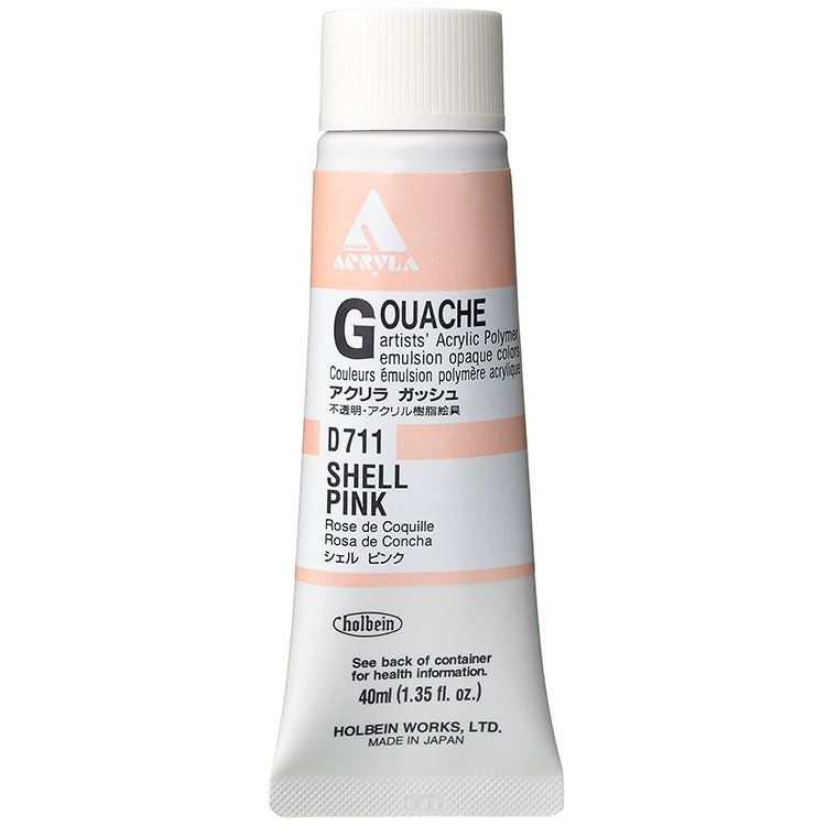 Holbein Acrylic Gouache 40ml Shell Pink