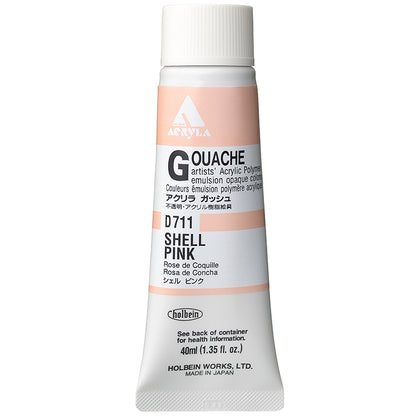 Holbein Acrylic Gouache 40ml Shell Pink