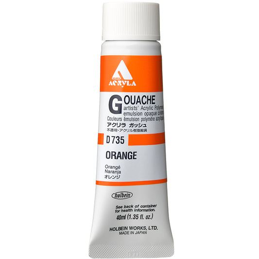 Holbein Acrylic Gouache 40ml Orange