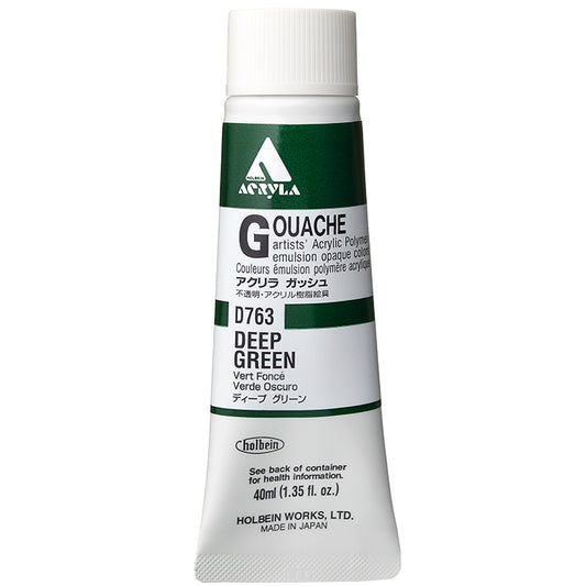 Holbein Acrylic Gouache 40ml Deep Green
