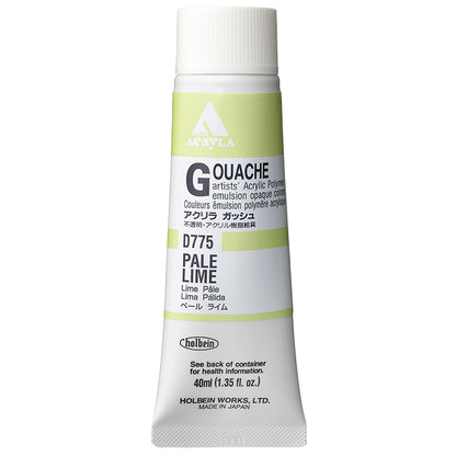 Holbein Acrylic Gouache 40ml Pale Lime