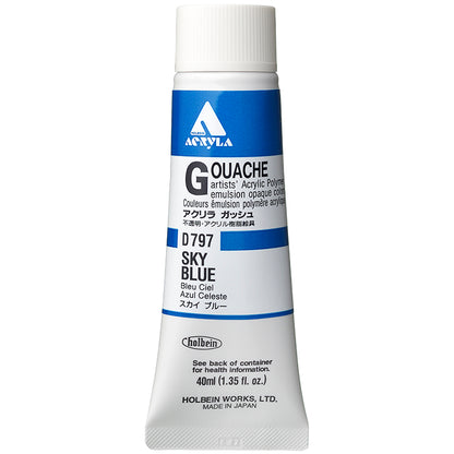 Holbein Acrylic Gouache 40ml Sky Blue