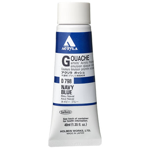 Holbein Acrylic Gouache 40ml Navy Blue