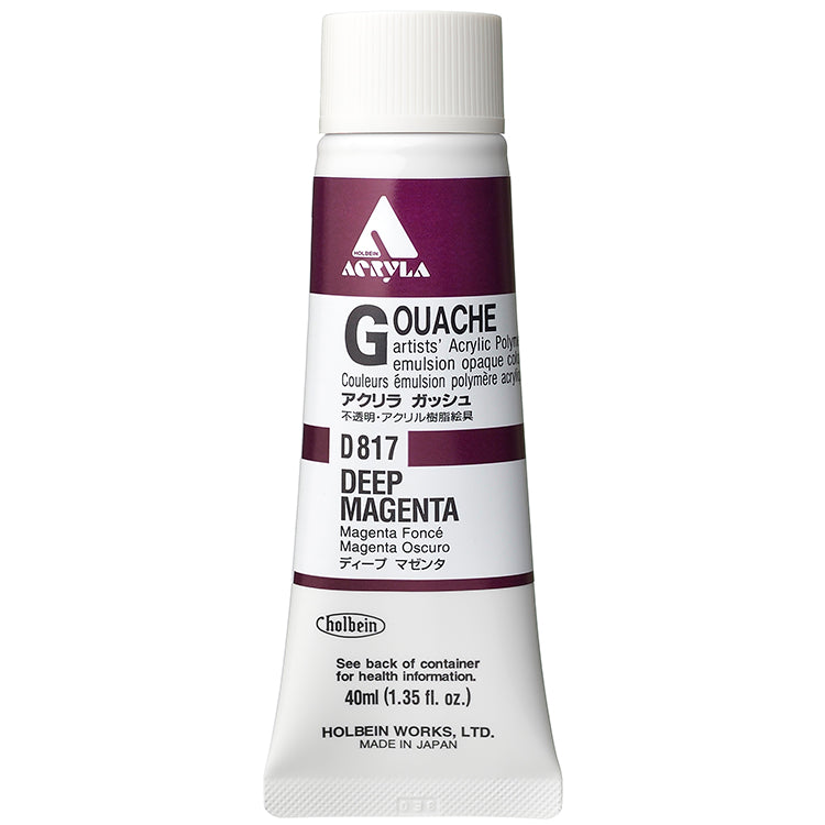 Holbein Acrylic Gouache 40ml Deep Magenta