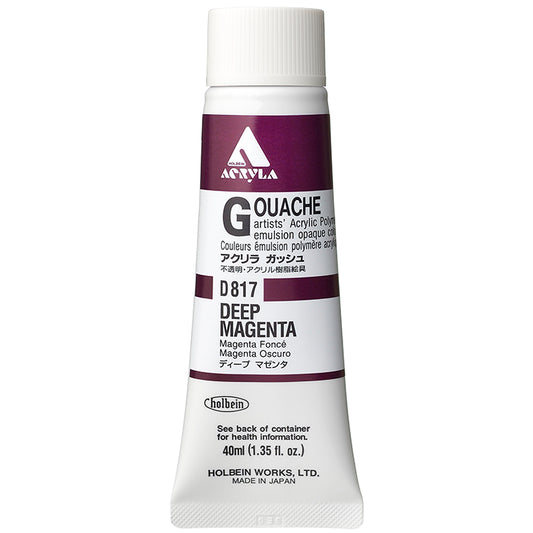 Holbein Acrylic Gouache 40ml Deep Magenta