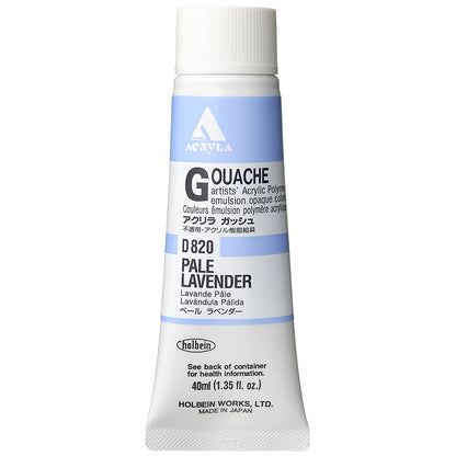 Holbein Acrylic Gouache 40ml Pale Lavender