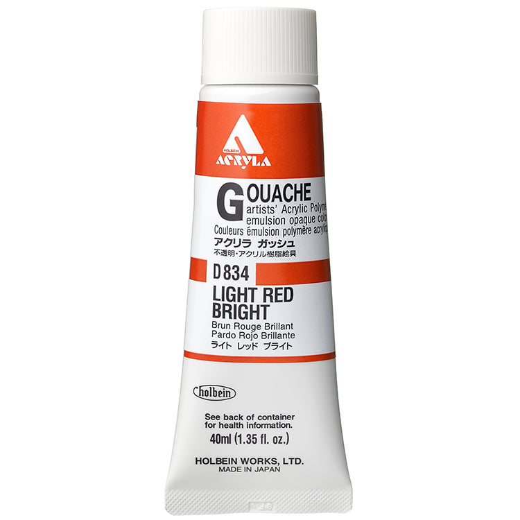 Holbein Acrylic Gouache 40ml Light Red Bright