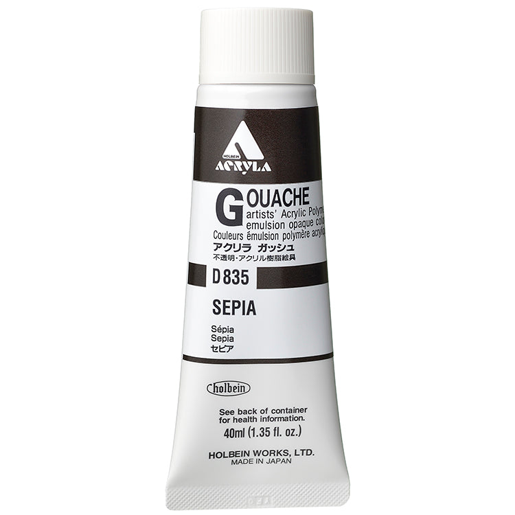 Holbein Acrylic Gouache 40ml Sepia
