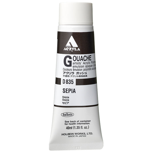 Holbein Acrylic Gouache 40ml Sepia