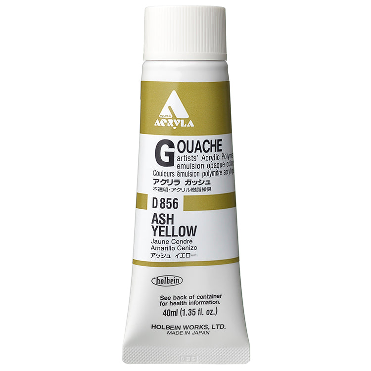 Holbein Acrylic Gouache 40ml Ash Yellow