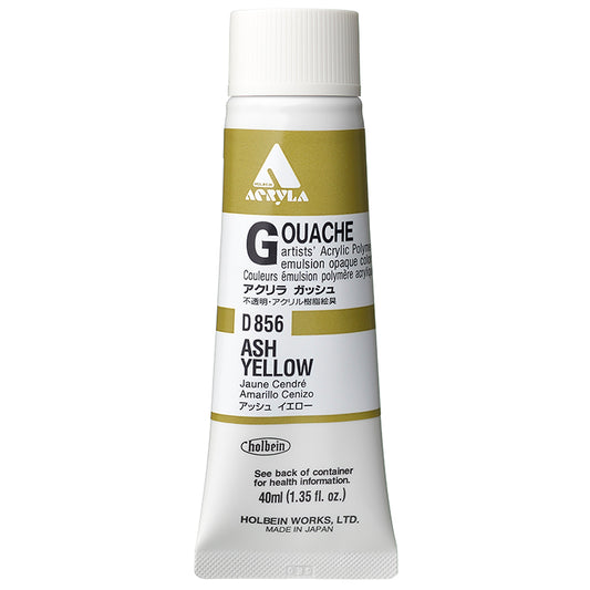 Holbein Acrylic Gouache 40ml Ash Yellow