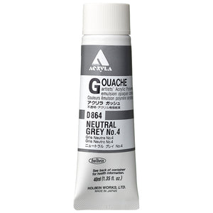 Holbein Acrylic Gouache 40ml Neutral Grey #4