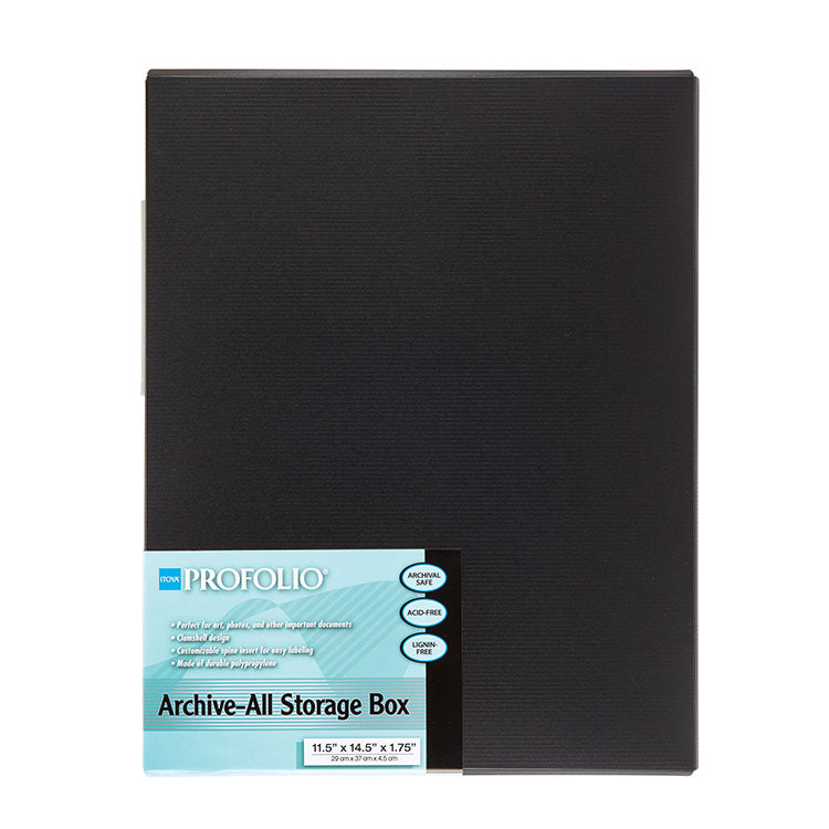 ProFolio Archive-All Storage Box Black 11x14