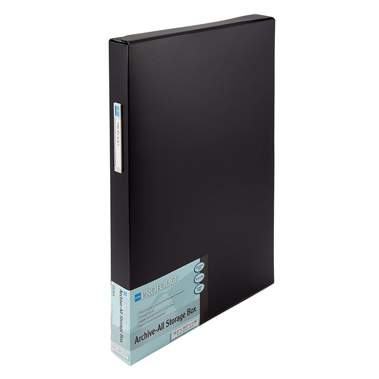 ProFolio Archive-All Storage Box Black 13x19