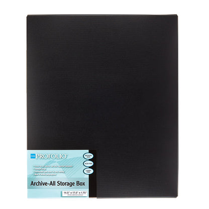 ProFolio Archive-All Storage Box Black 14x17