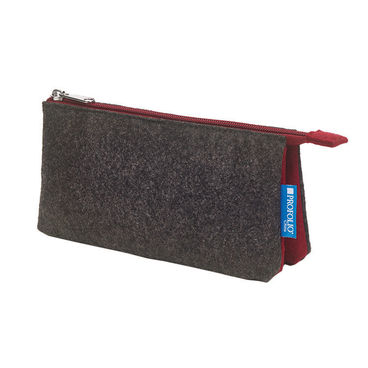 ProFolio Midtown Pouch 4x7 Charcoal Maroon