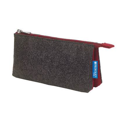 ProFolio Midtown Pouch 4x7 Charcoal Maroon