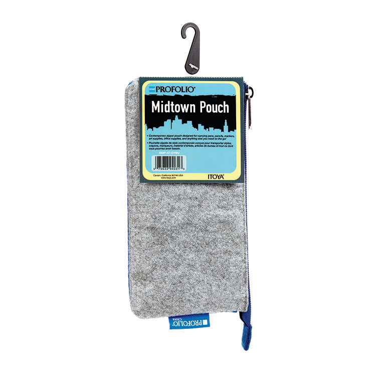 ProFolio Midtown Pouch 4x7 Gray Blue
