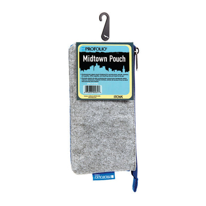 ProFolio Midtown Pouch 4x7 Gray Blue