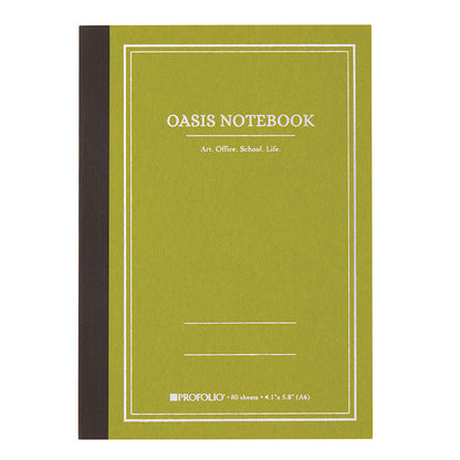 Itoya Profolio Oasis Notebook A6 Avocado