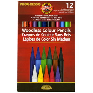 Progresso Woodless Color Pencil Set of 12