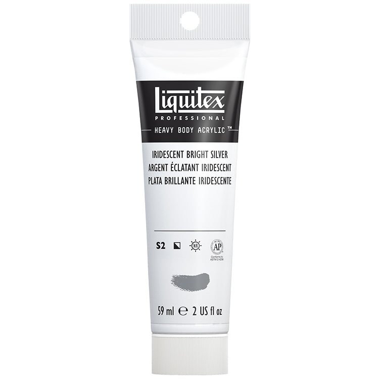 Liquitex Heavy Body Acrylic Iridescent Bright Silver 2oz