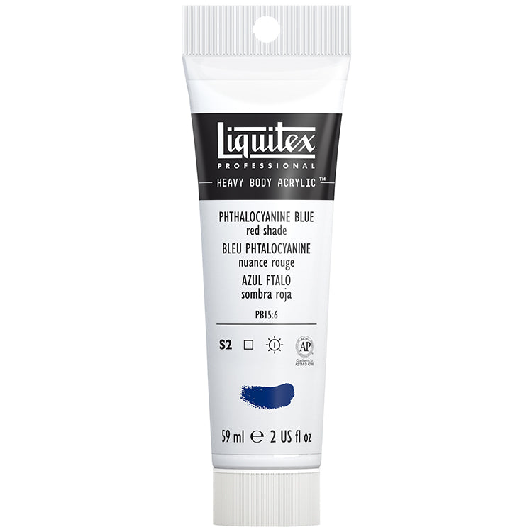 Liquitex Heavy Body Acrylic Phthalo Blue Red Shade 2oz