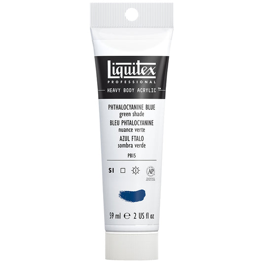 Liquitex Heavy Body Acrylic Phthalo Blue Green Shade 2oz