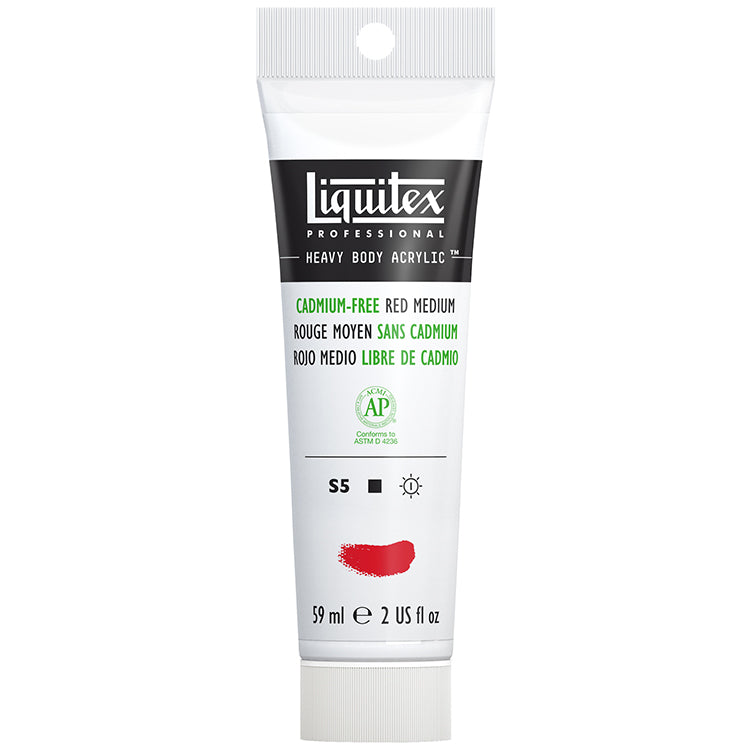 Liquitex Heavy Body Acrylic Cadmium Free Red Medium 2oz