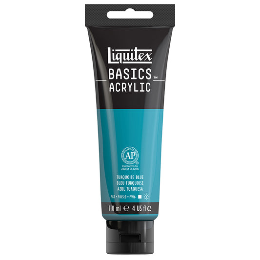 Liquitex Basics Acrylic Turquoise Blue 118ml