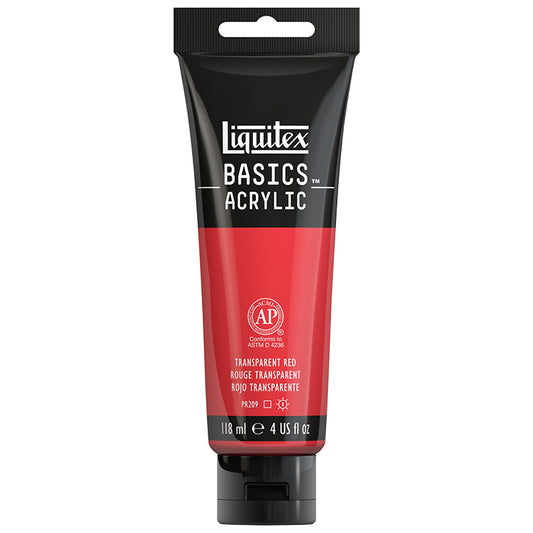 Liquitex Basics Acrylic Transparent Red 118ml
