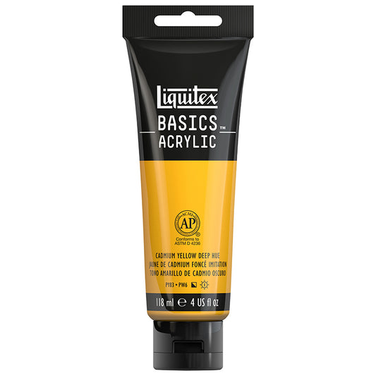Liquitex Basics Acrylic Cadmium Yellow Deep Hue 4oz