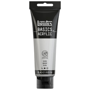 Liquitex Basics Acrylic Iridescent Silver 4oz