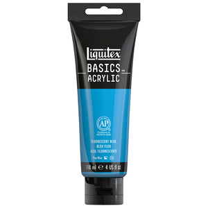 Liquitex Basics Acrylic Fluorescent Blue 118ml