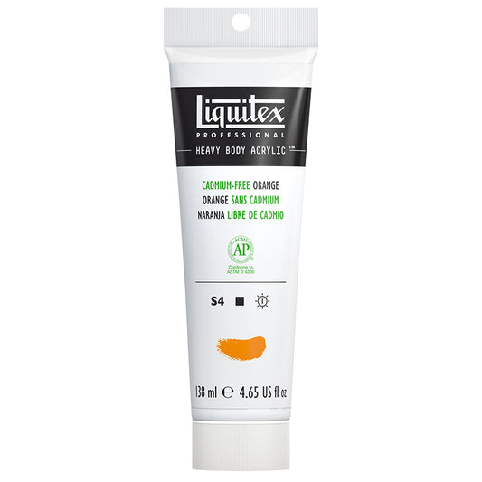 Liquitex Heavy Body Acrylic Cadmium Free Orange 4.65oz