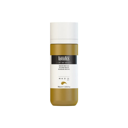 Liquitex Soft Body Acrylic Iridescent Bright Gold 237ml