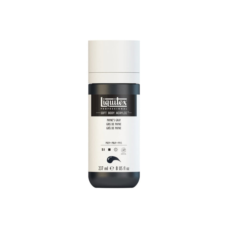 Liquitex Soft Body Acrylic Paynes Gray 237ml