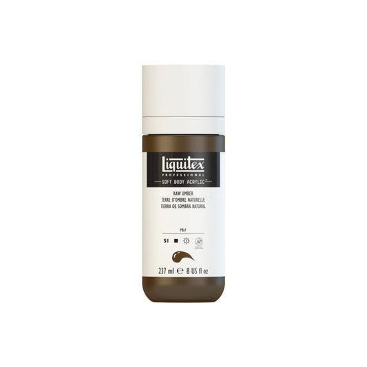 Liquitex Soft Body Acrylic Raw Umber 237ml