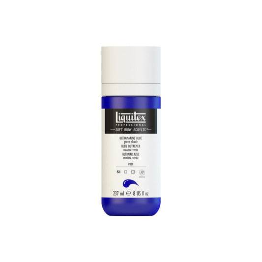 Liquitex Soft Body Acrylic Ultramarine Blue Green Shade 237ml