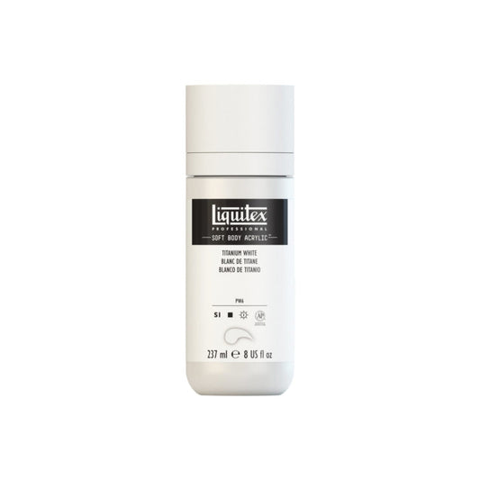Liquitex Soft Body Acrylic Titanium White 237ml