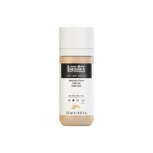 Liquitex Soft Body Acrylic Unbleached Titanium 237ml