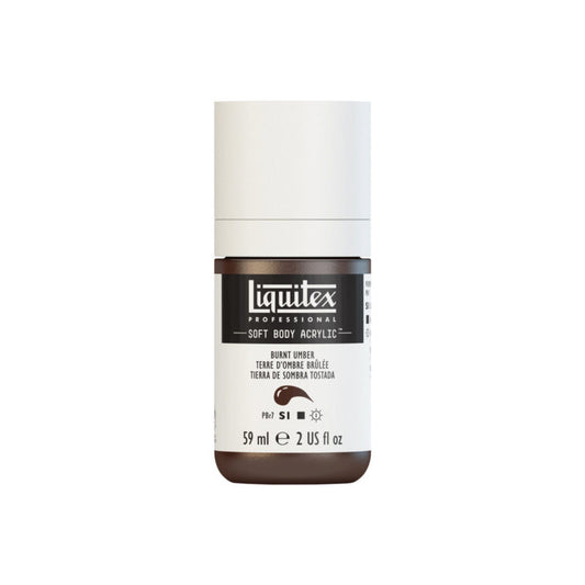 Liquitex Soft Body Acrylic Burnt Umber 59ml