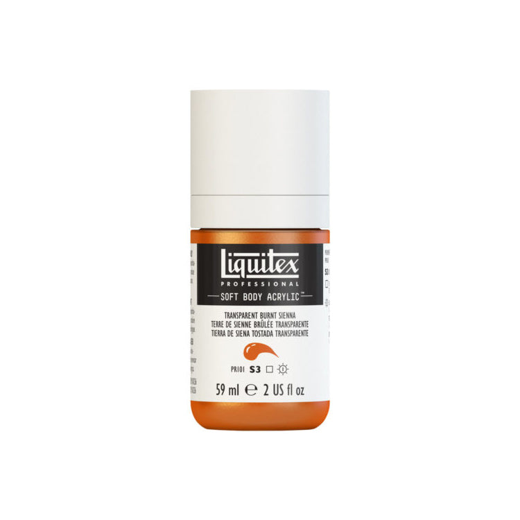 Liquitex Soft Body Acrylic Transparent Burnt Sienna 59ml