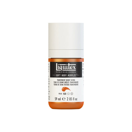 Liquitex Soft Body Acrylic Transparent Burnt Sienna 59ml
