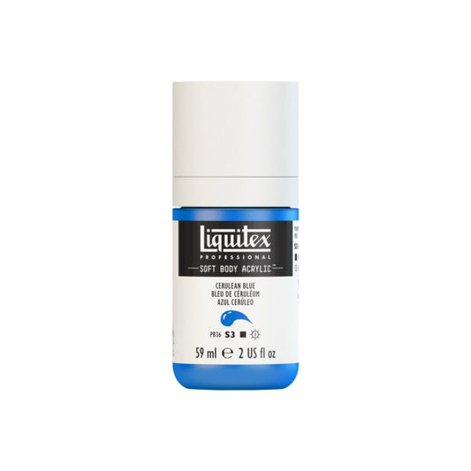 Liquitex Soft Body Acrylic Cerulean Blue 59ml