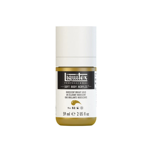 Liquitex Soft Body Acrylic Iridescent Bright Gold 59ml