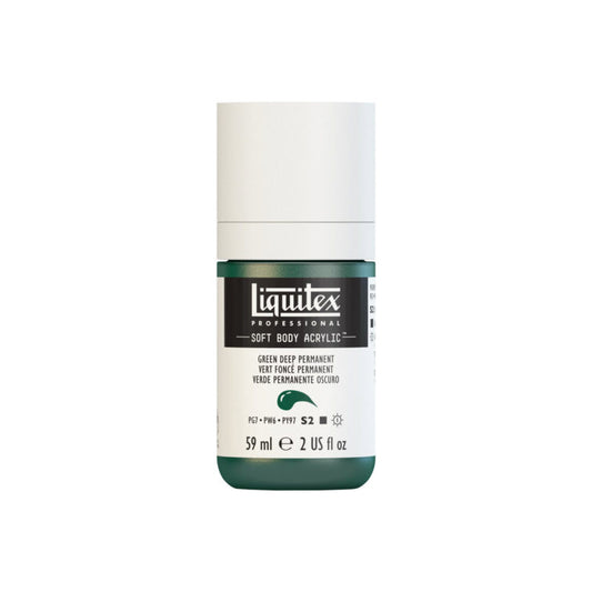 Liquitex Soft Body Acrylic Deep Green Permanent 59ml