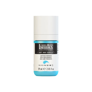 Liquitex Soft Body Acrylic Light Blue Permanent 59ml