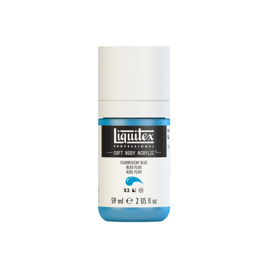 Liquitex Soft Body Acrylic Fluorescent Blue 59ml